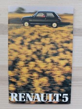 RENAULT R5 TL GTL TS ALPINE TURBO Prospekt 80er Jahre BROCHURE PROSPECTUS