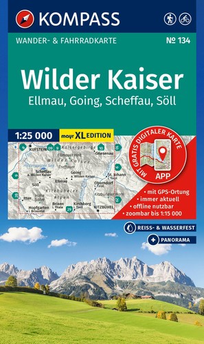 Kompass wanderkarte 134 - kompass,