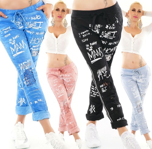 Damen hose jogpants baggy - jogpants,