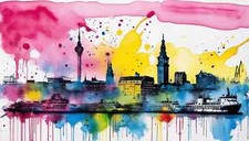 Leinwandbilder Aquarelle Druck
