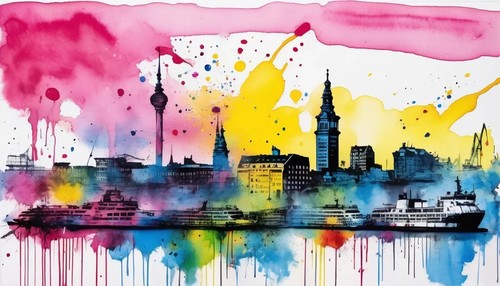 Leinwandbilder aquarelle druck - aquarelle,
