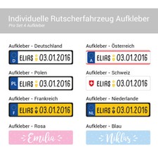 4 Stk. Rutscherfahrzeug