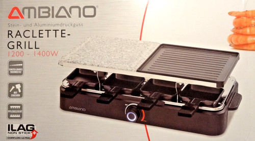 Ambiano raclette mit heißem - raclette,