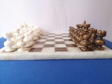 Schachspiel Set  Alabaster