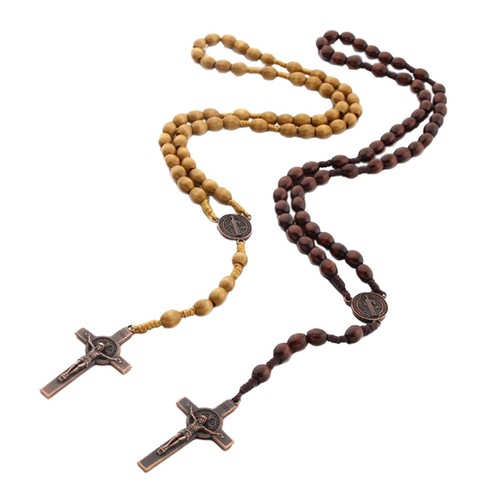 Halsketten mit rosenkranz aus - halsketten,