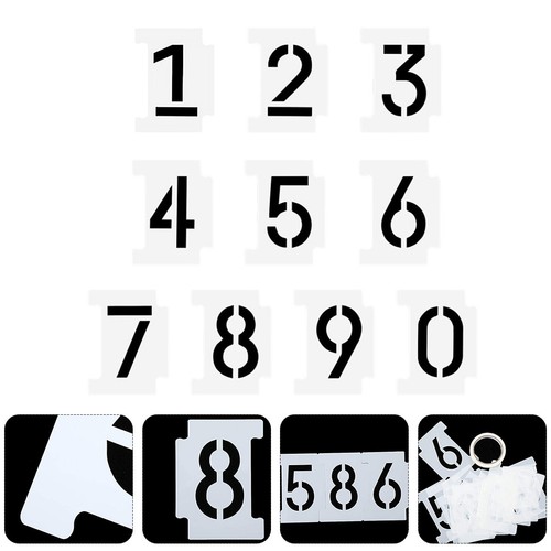 Set 10pcs hohl zahlen - 10pcs,
