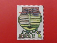 Senegal, 100 Francs, Hundertwasser, 1979, Silber, original, farbig