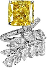 Offener Ring mit gelbem