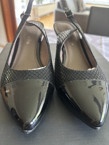 Slingpumps neu schwarz - schwarz, 39