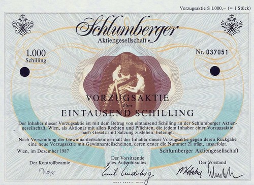 Schlumberger wien 1987 - schlumberger, ag