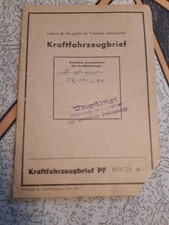 Alter Pappbrief Kraftfahrzeugbrief Brief Fahrzeugbrief - FORD Köln 1933 Von 1948