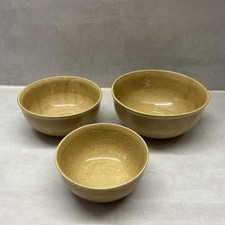 3 x DDR Schüsseln Heike VEB GDR Schüssel Keramik Schalen Set  3, 4, 5