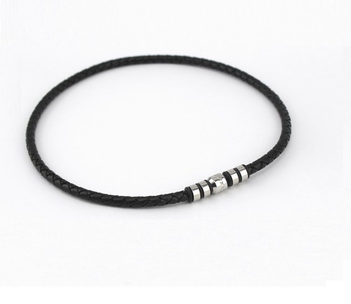 Echt leder kette geflochten - leder,