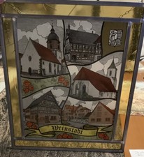 Blei-Glasbild von Weinstadt im Remstal 27.06.1983 BW