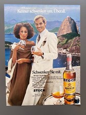 Schwenken Sie mit. Brandy Stock 84 70s retro 1975 Vintage Ad Werbung Reklame
