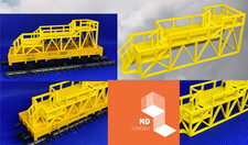 1 St. Spur N 1:160 Arbeitsbühne Oberleitung Fahrleitung  DB Bauzug piko Roco
