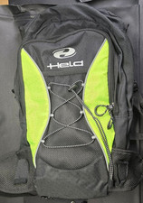 🎒 Held Motorrad Rucksack – schwarz/neongrün – mit Regenschutz