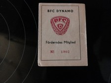 Mitgliedsausweis BFC Dynamo