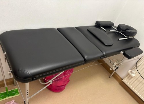 Klappbare massageliege schwarz - massageliege,