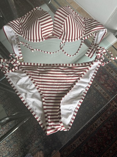 BIKINI,Gr.S-M,B75,rot-weiß-St