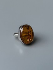 925 Silber Ring Bernstein
