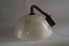 70er beige Keramiklampe Leuchte Designer Lampe Pendel Deckenlampe 1970er