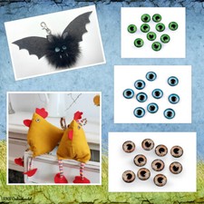 5 Paar Glasaugen 10 mm zum