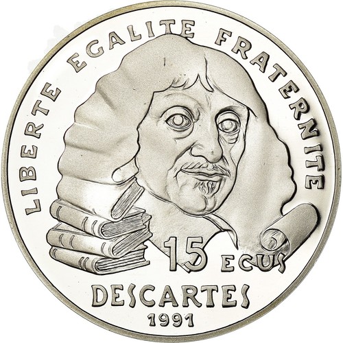 Münze frankreich descartes - frankreich,,