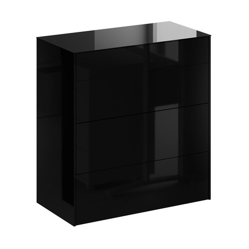 Kommode schwarz glänzend - kommode,