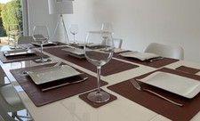 13er Tischset in Lora Leder