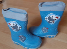   Gummistiefel , nicht gefüttert , Gr. 22/23 , blau , 