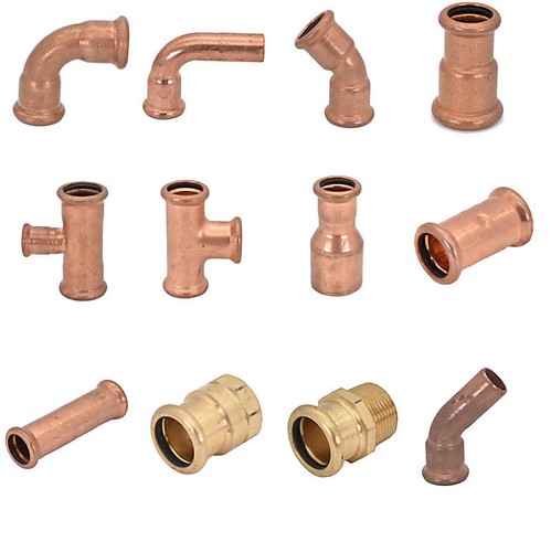 Kupfer rotguss pressfitting - kupfer,