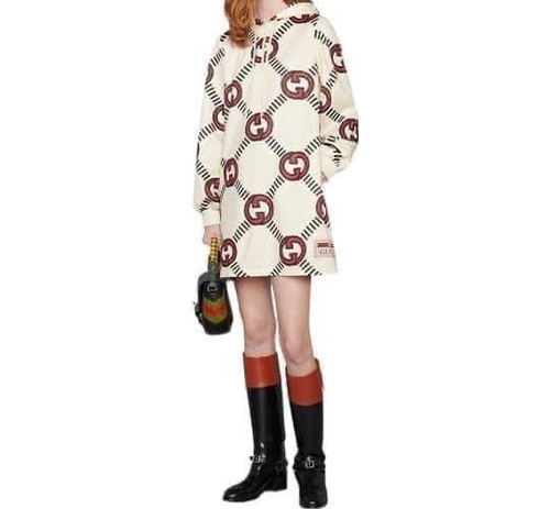 Gucci hoodiekleid mit kapuze - gucci,