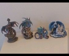 Drachen Deko Figuren, 4er Set
