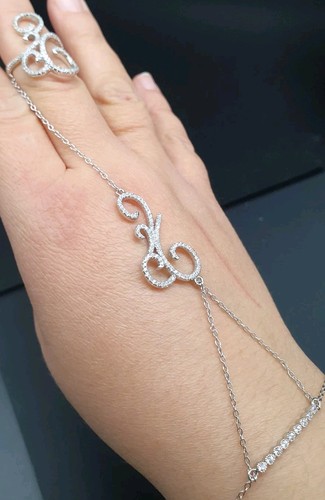 Handkette armband und ring - armband,