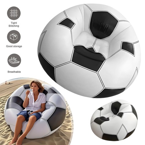 Fussball sitzsack aufblasbarer - fussball,