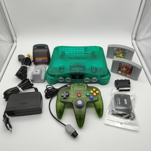 Nintendo n64 konsole - 64, grün