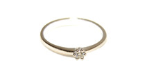 Brillantring 14 kt  = 585 Weißgold  Echtgold  Brill 0,05 ct Goldring  Größe 51,5