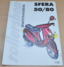 Piaggio Vespa Sfera 50 80 Rollershop Ersatzteilliste Ersatzteilekatalog 1995