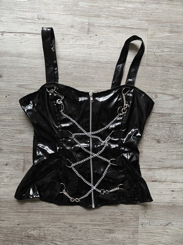Lack oberteil corsage gothic - lack,