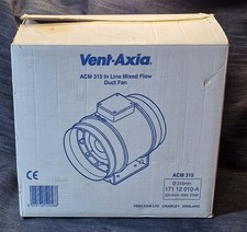 Vent Axia ACM 315 IN-LINE Air Trak Ventilator aus Insolvenz