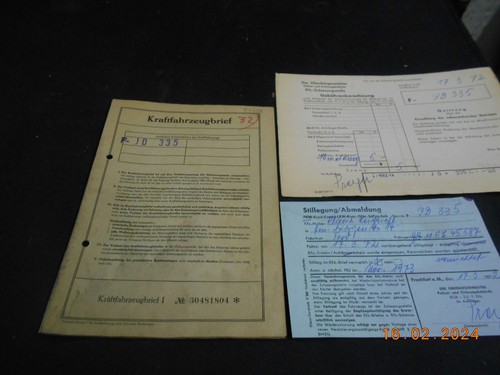 Kfz brief pappe - kfz-brief,