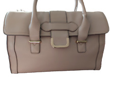 Damenhandtaschen beige mit Henkel , gebraucht, außen Kunstleder