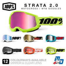 100% STRATA 2.0 Brille Offroad Motocrossbrille MTB Quad 100 Prozent Goggles