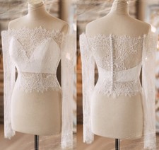 Weiß ivory brautkleid - brautkleid, topper