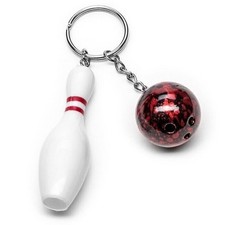 Bowling Schlüsselanhänger mit Pin und Ball