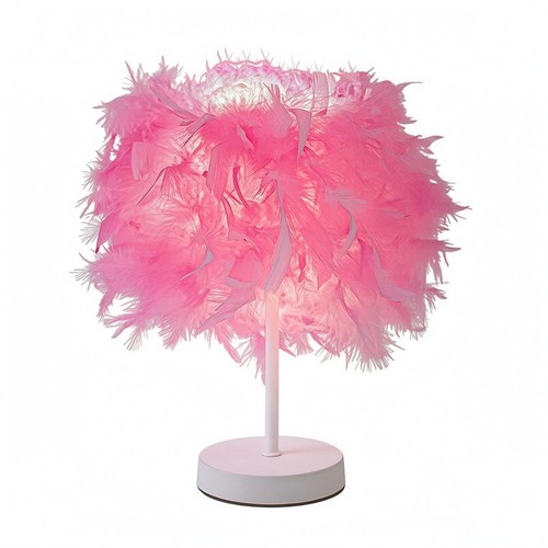 Feder tischlampe fluffiger - feder-tischlampe,