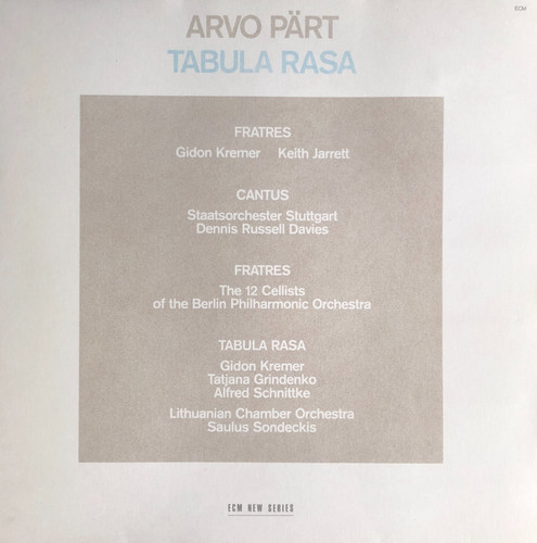 Arvo pärt tabula - -,