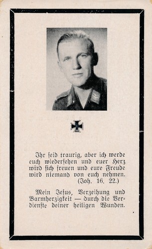 Sterbebild luftwaffe - sterbebild, 2.wk