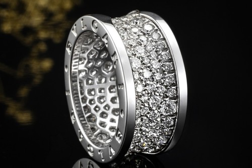 Bvlgari zero1 ring mit pavé - b.zero1,
